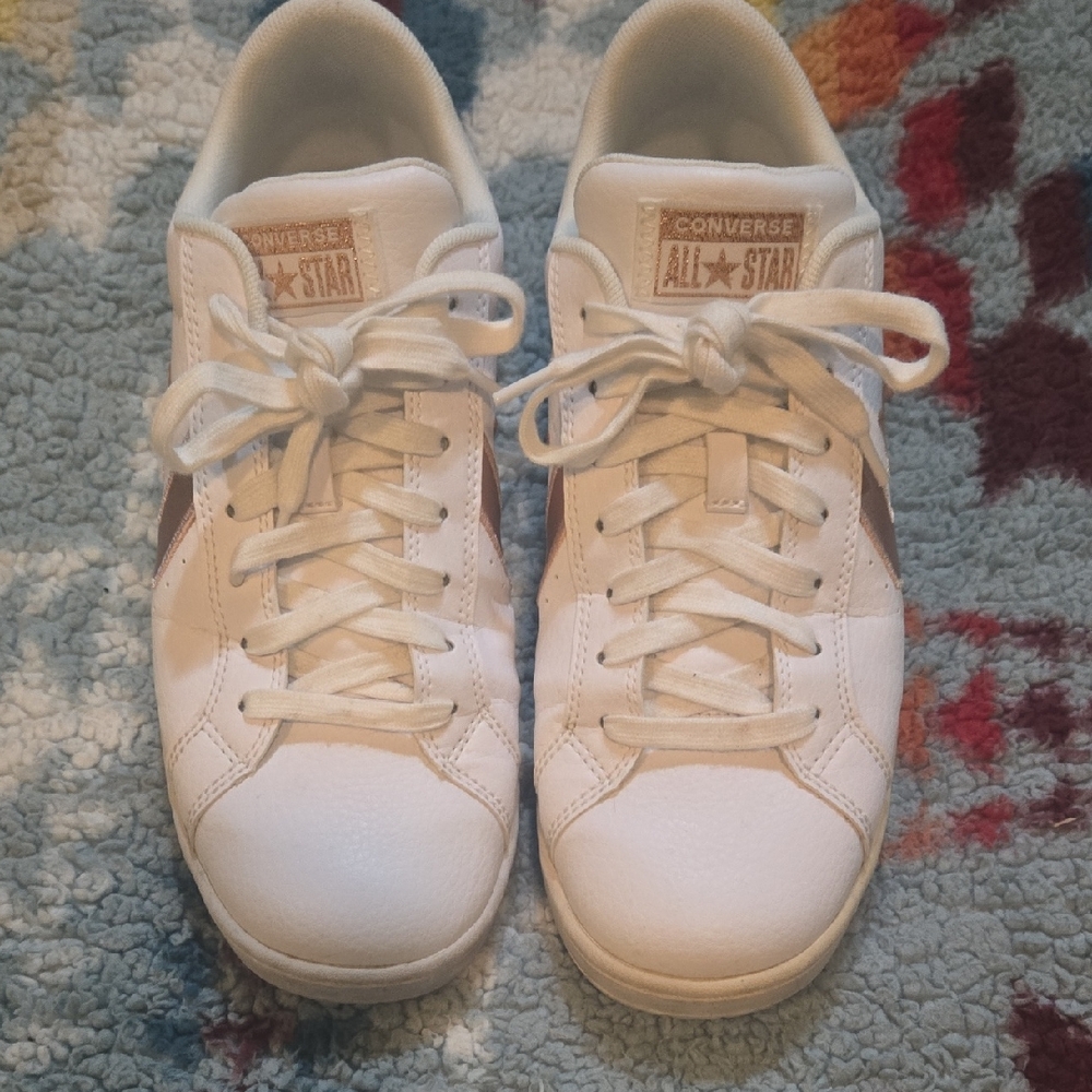 Converse All Star White Leather Sneakers